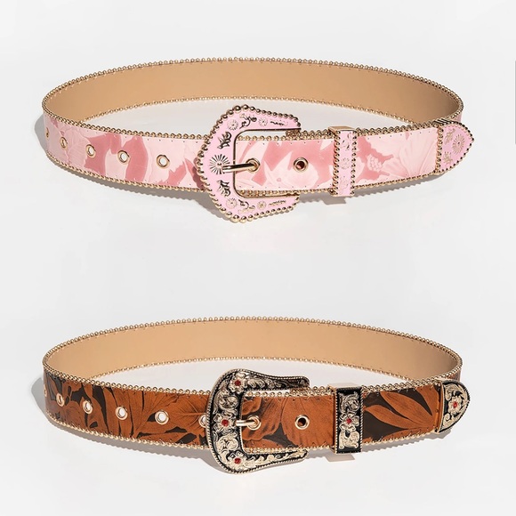 New cowgirl belt in Pink style #204 - Picture 3 of 4